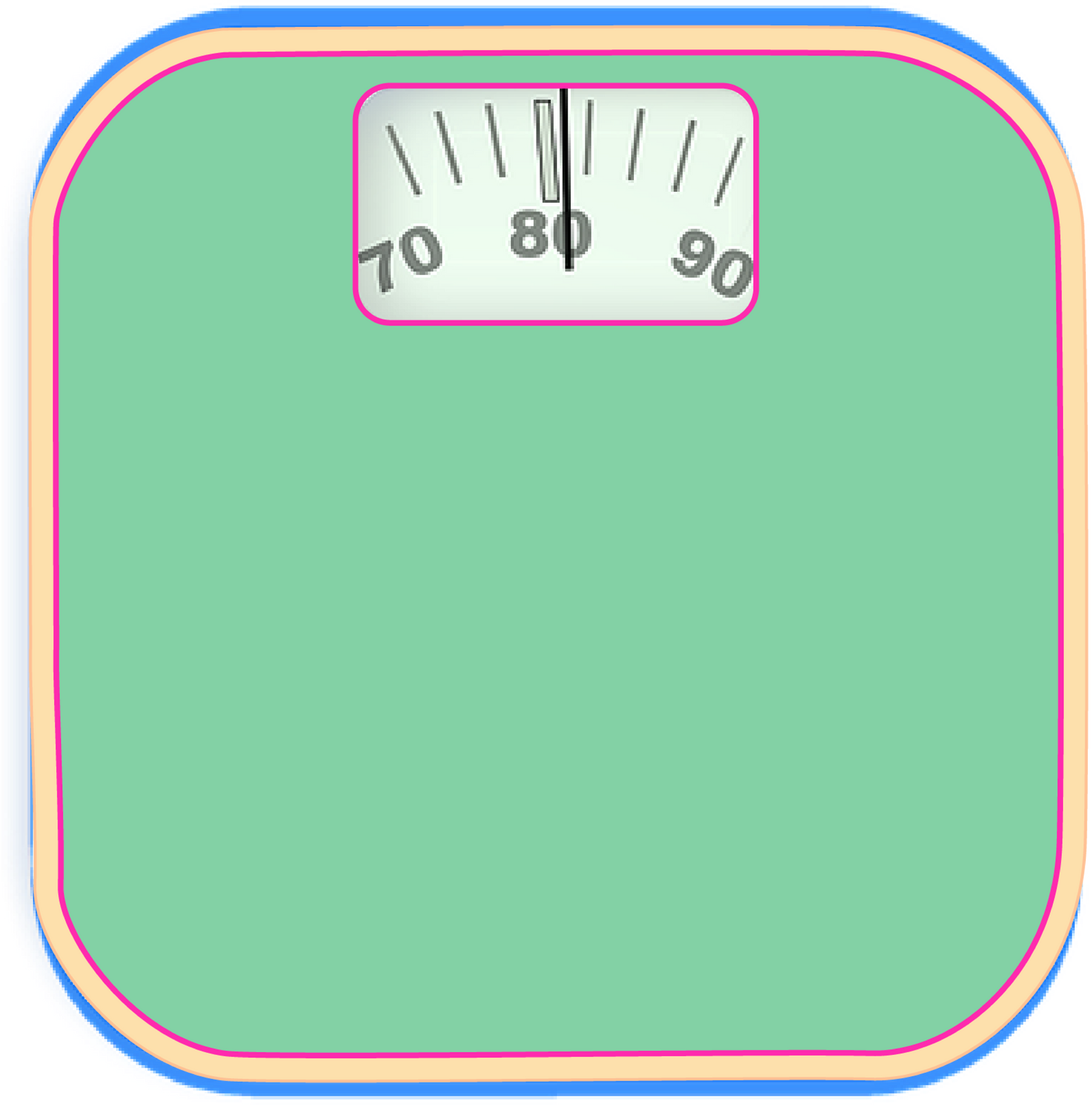 Weighing Scale on White Background